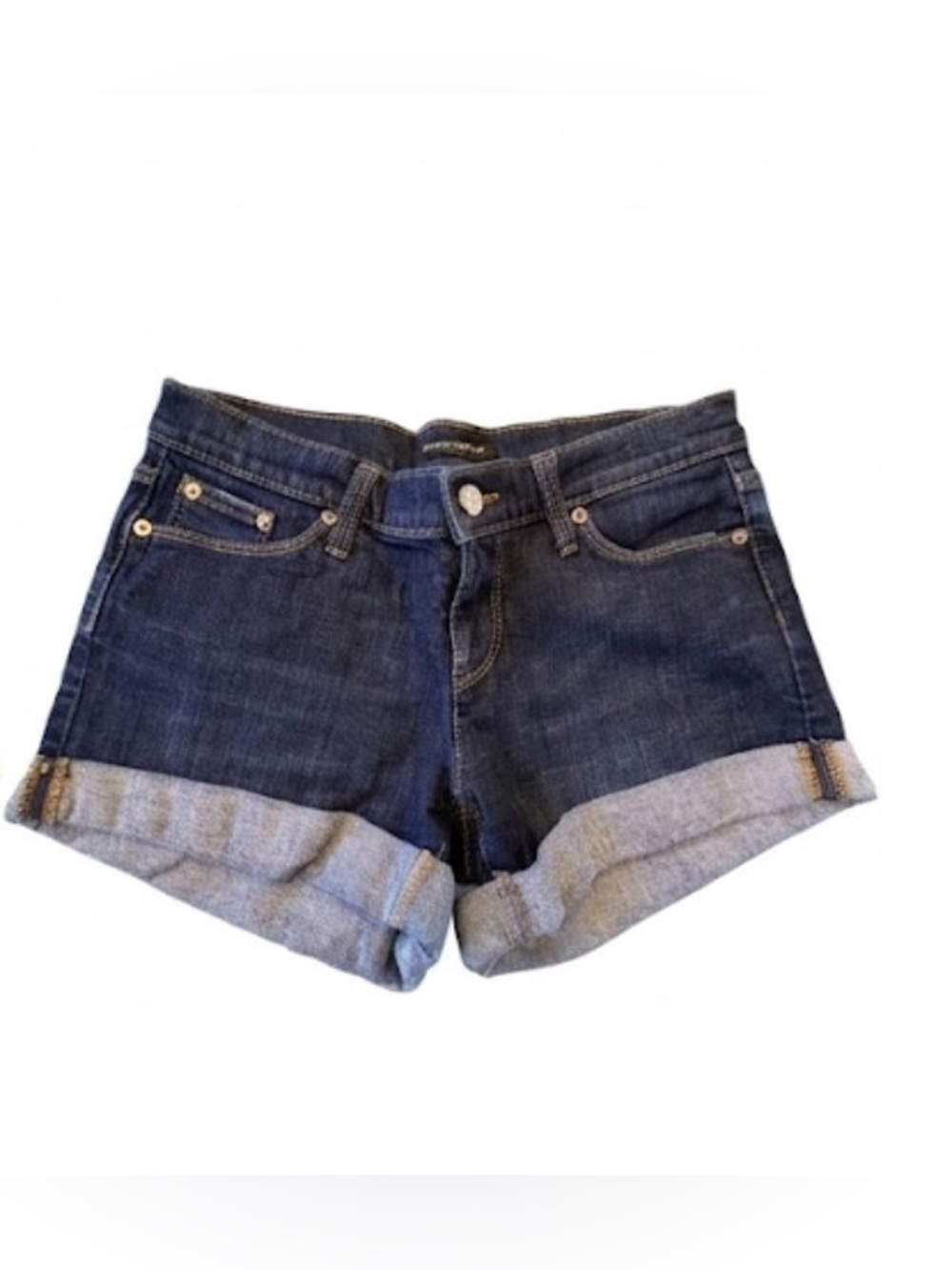 Shorts jean Banana Republic Dark Blue Cuffed Denim